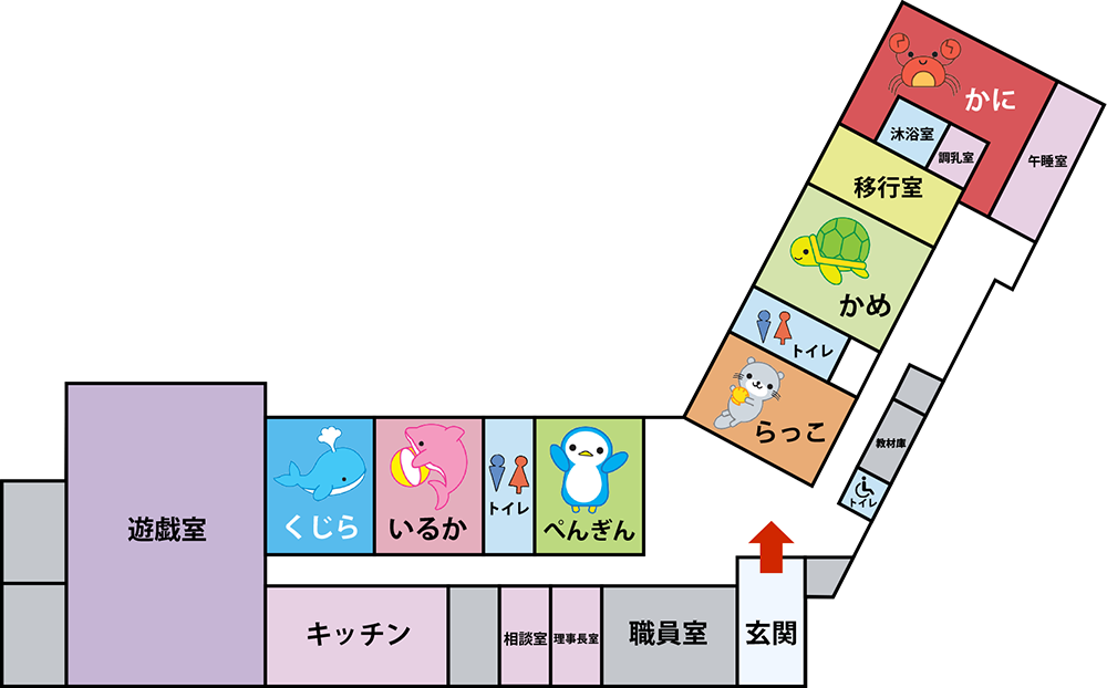 石巻たから保育園　屋内案内図