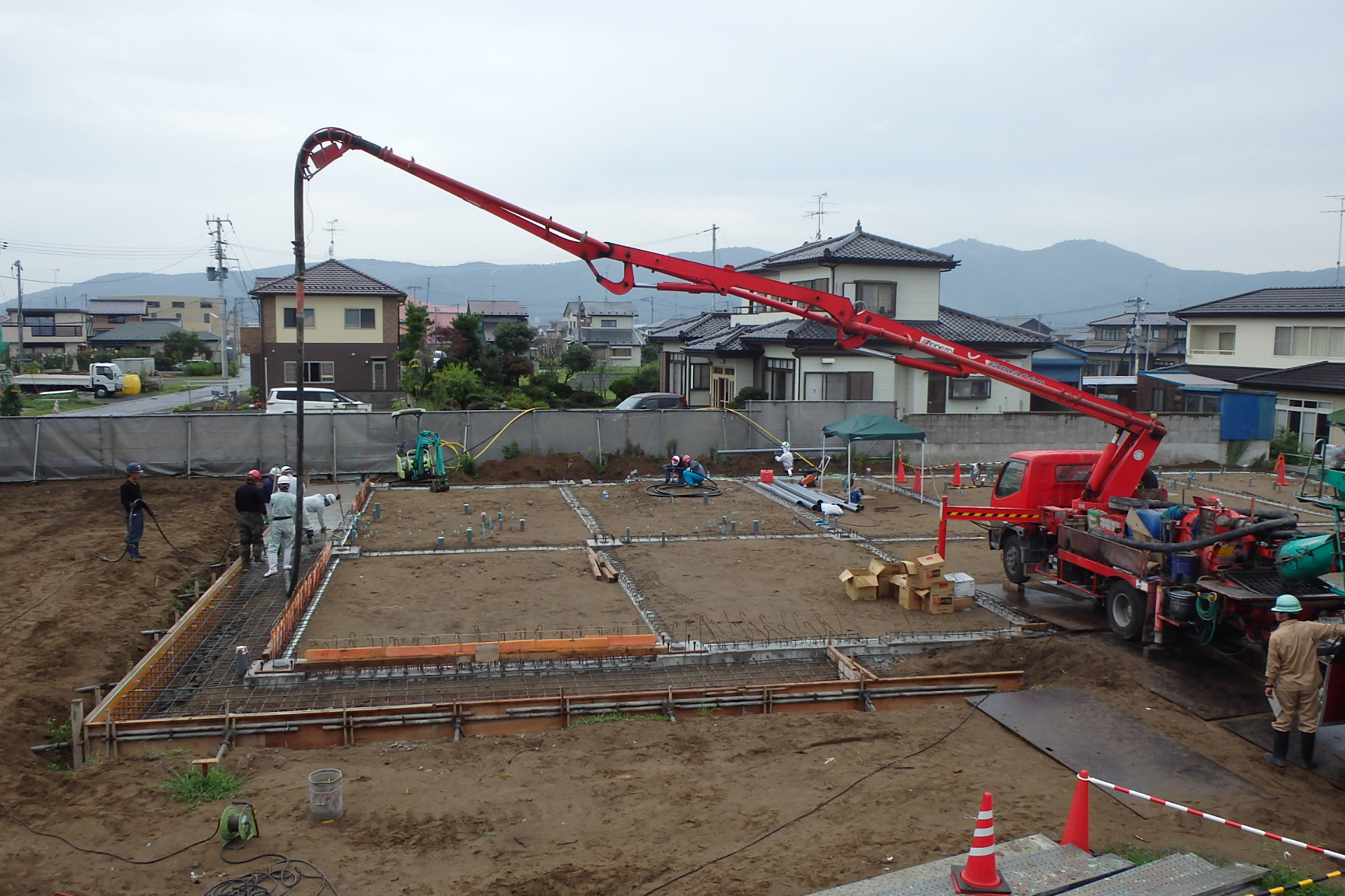 石巻ひがし保育園　保育園本体基礎完了